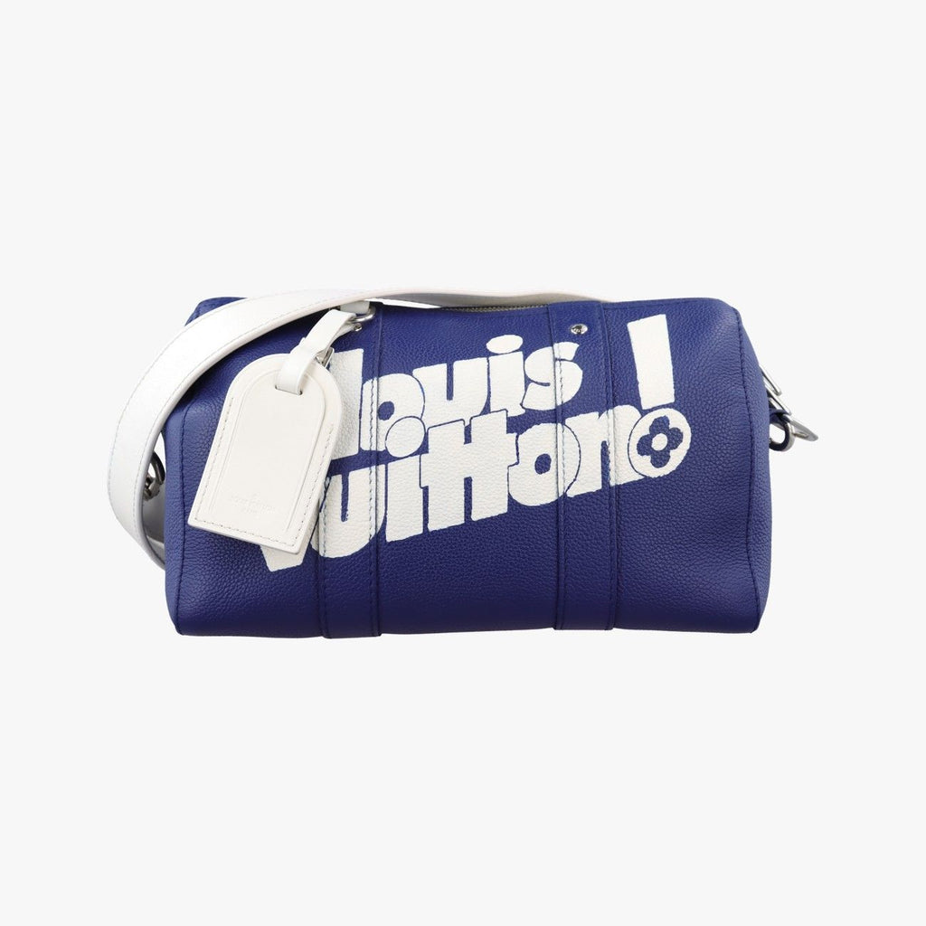 Louis Vuitton Everyday LV Blue White Leather Shoulder