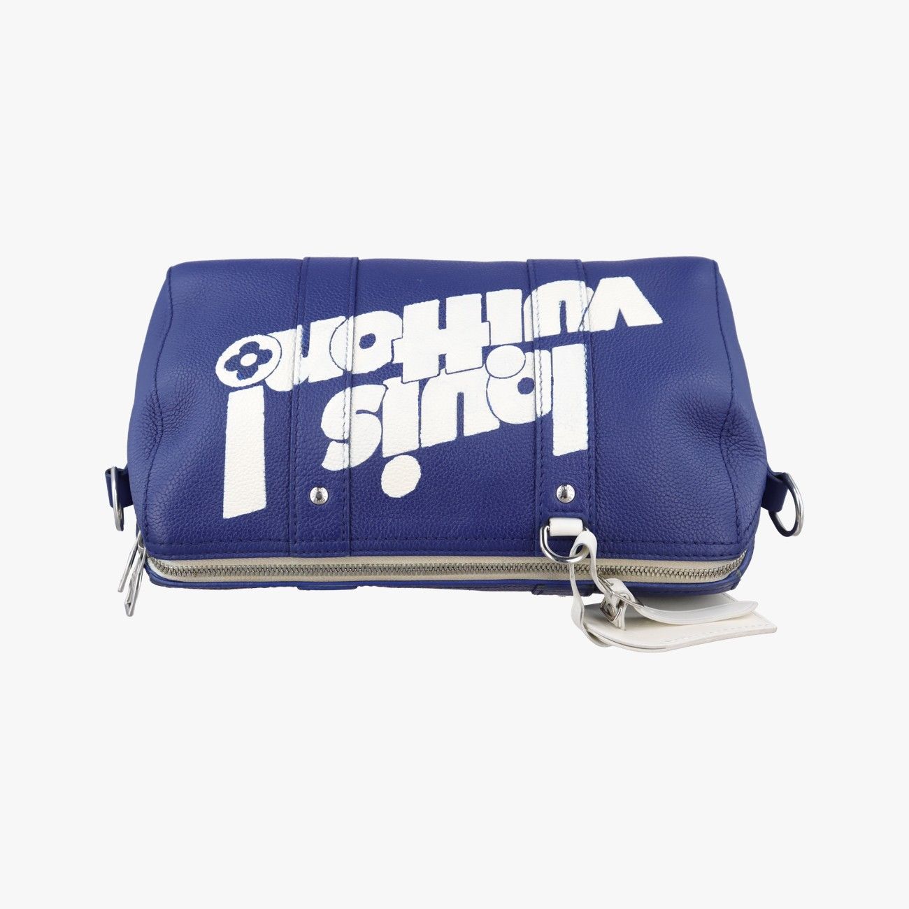 Louis Vuitton Everyday LV Blue White Leather Shoulder — view 8
