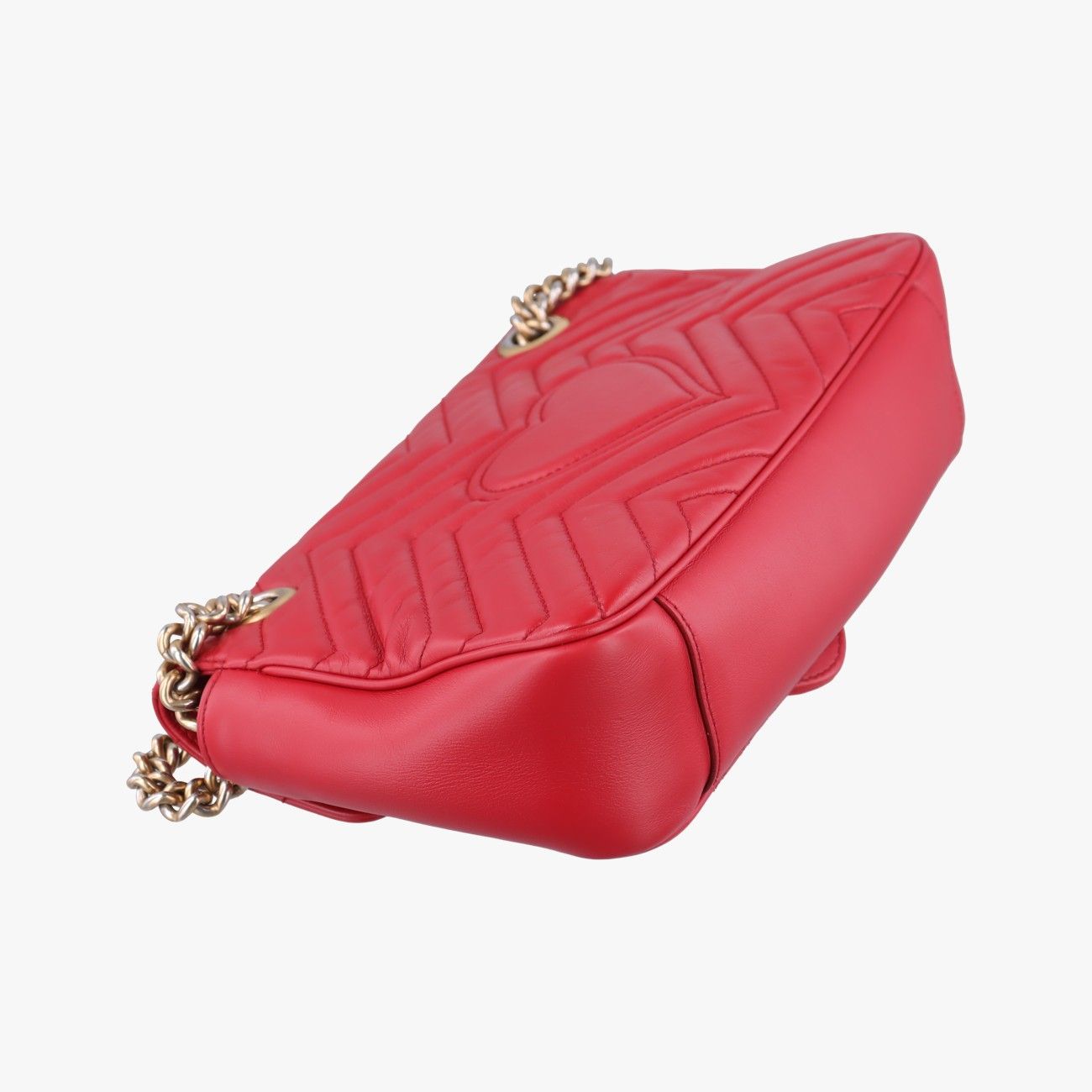 Gucci GG Marmont Red Leather Shoulder — view 7