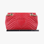 Gucci GG Marmont Red Leather Shoulder — view 2