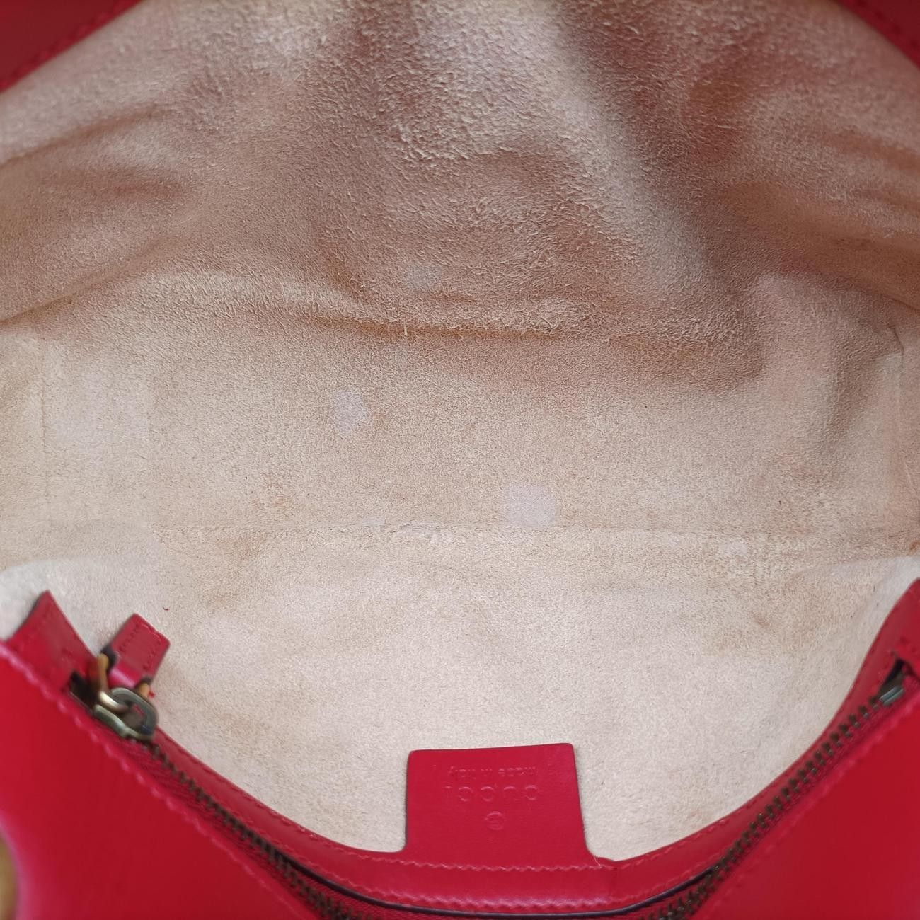Gucci GG Marmont Red Leather Shoulder — view 9