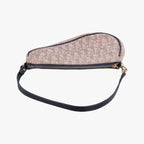 Dior Saddle Navy Beige Pink Jacquard MC Handbag — view 8