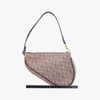 Dior Saddle Navy Beige Pink Jacquard MC Handbag — view 2