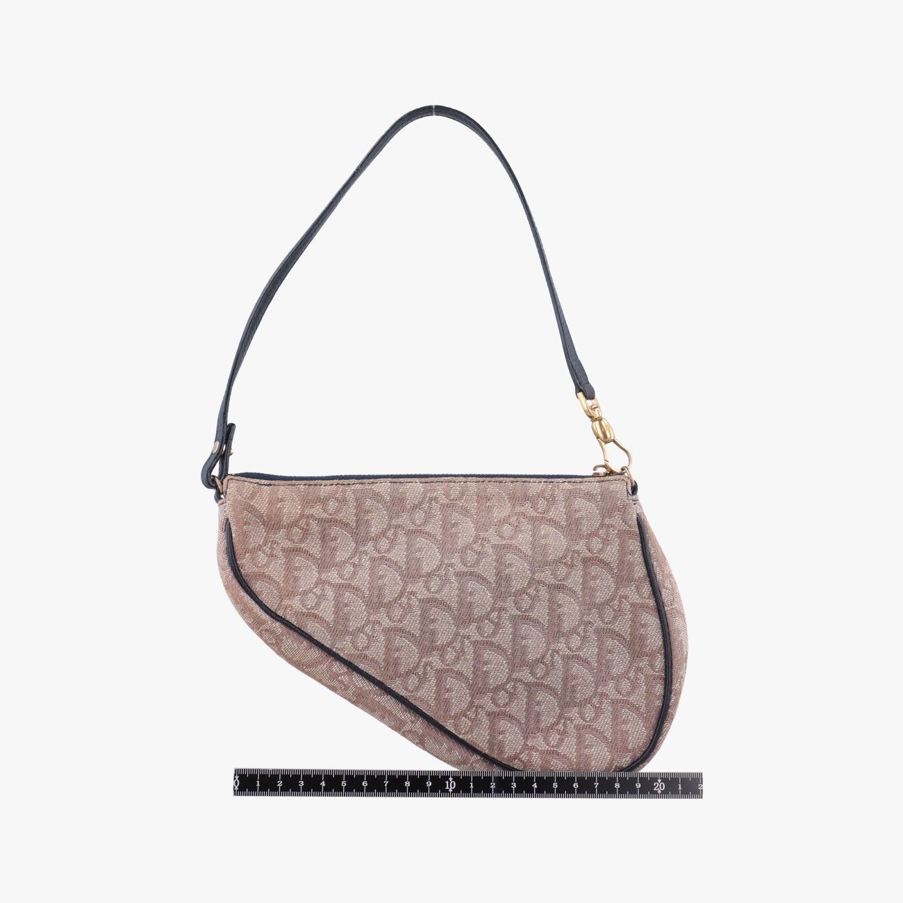 Dior Saddle Navy Beige Pink Jacquard MC Handbag — view 2
