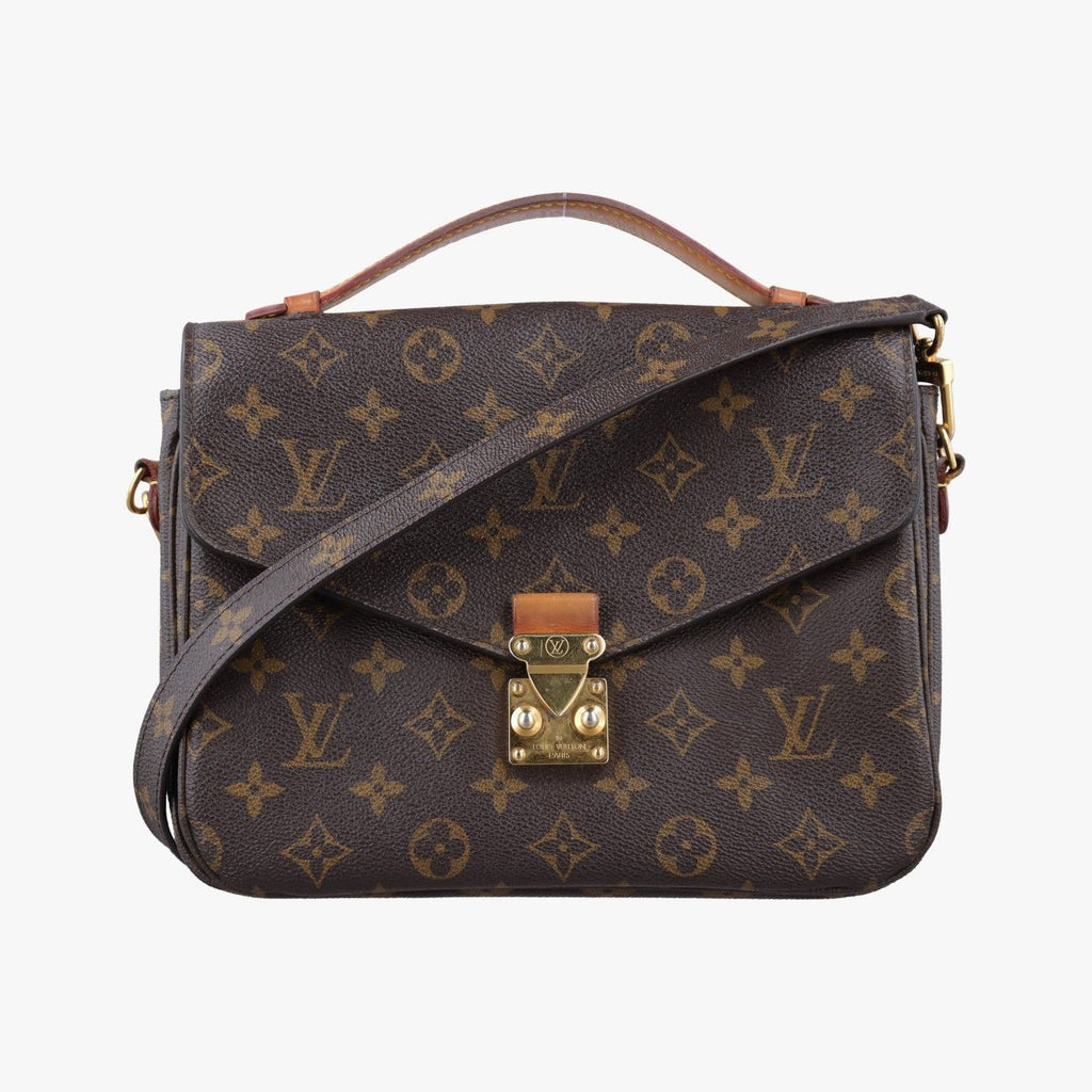 Louis Vuitton Pochette Metis MM Monogram Brown Canvas Handbag