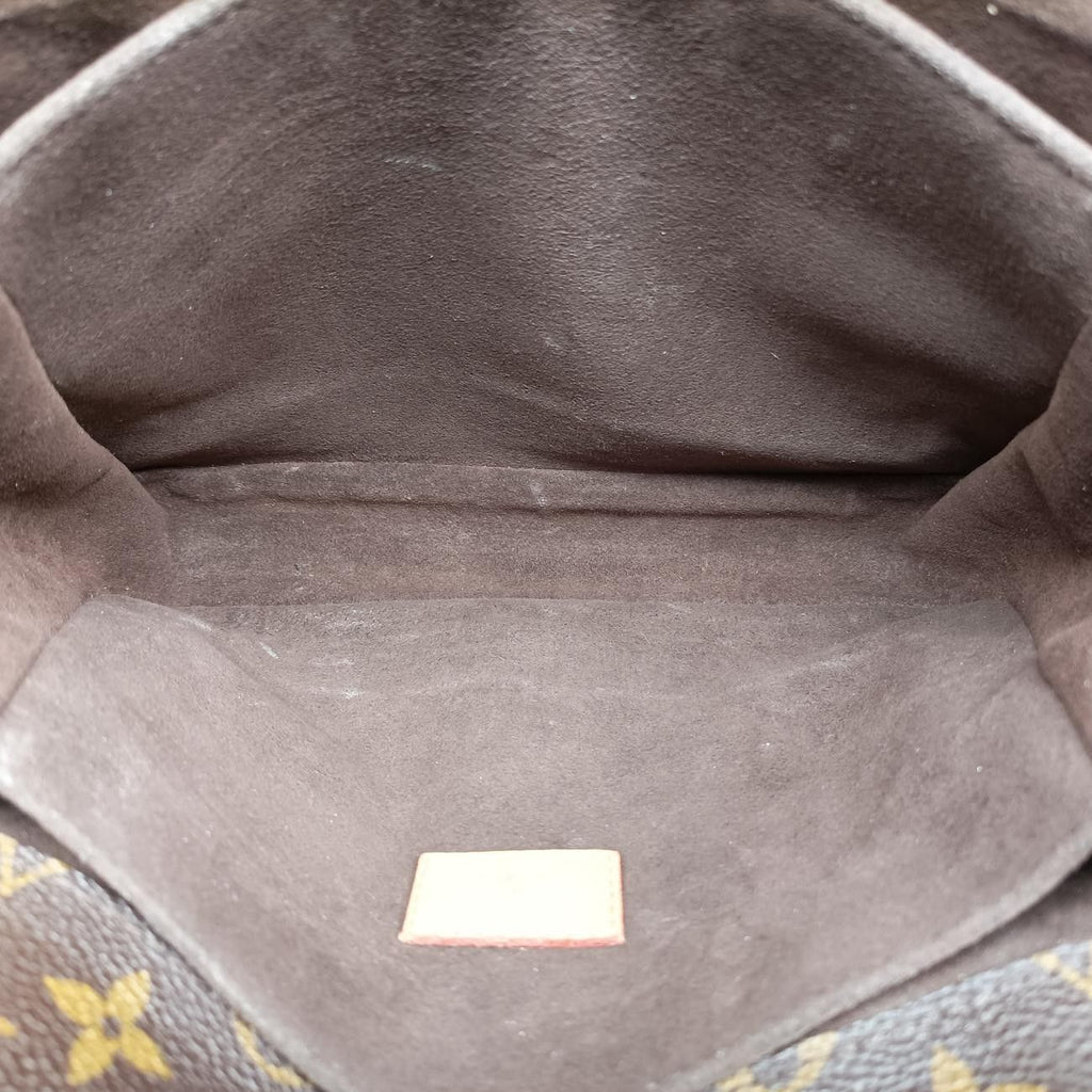 Louis Vuitton Pochette Metis MM Monogram Brown Canvas Handbag — view 9