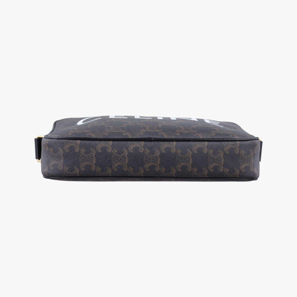 Celine Triomphe Messenger Brown Canvas — view 3