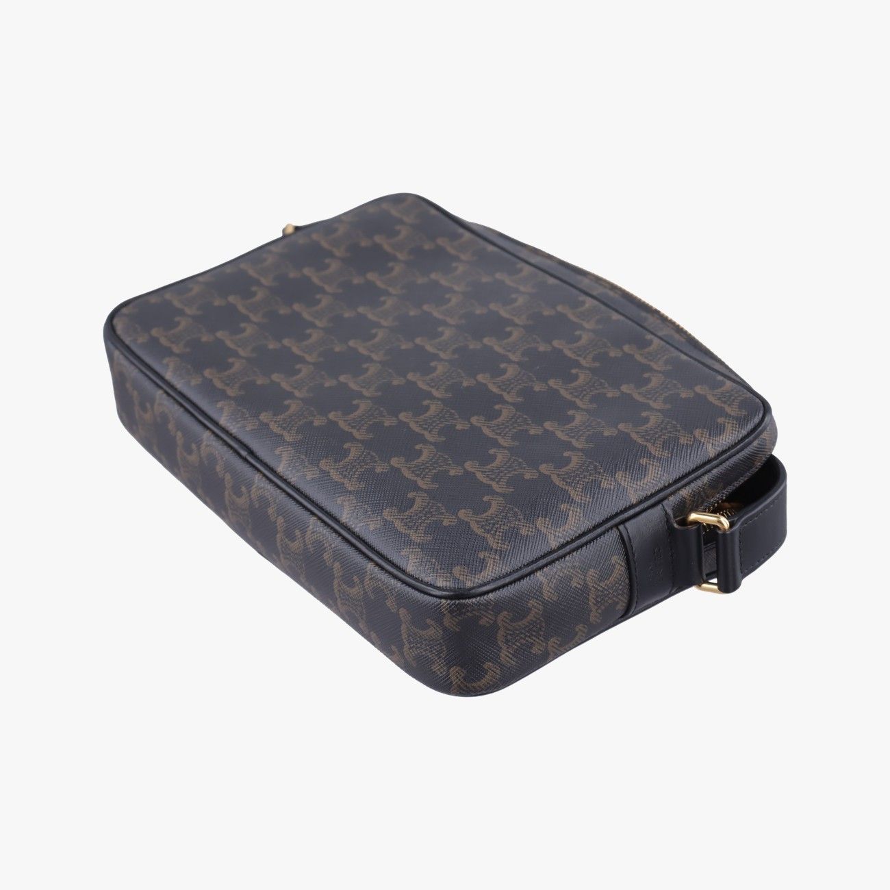 Celine Triomphe Messenger Brown Canvas — view 6