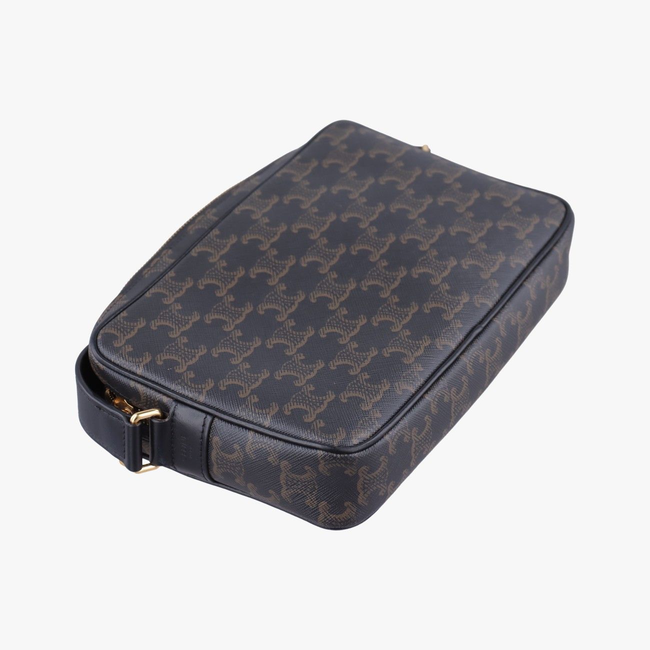Celine Triomphe Messenger Brown Canvas — view 7