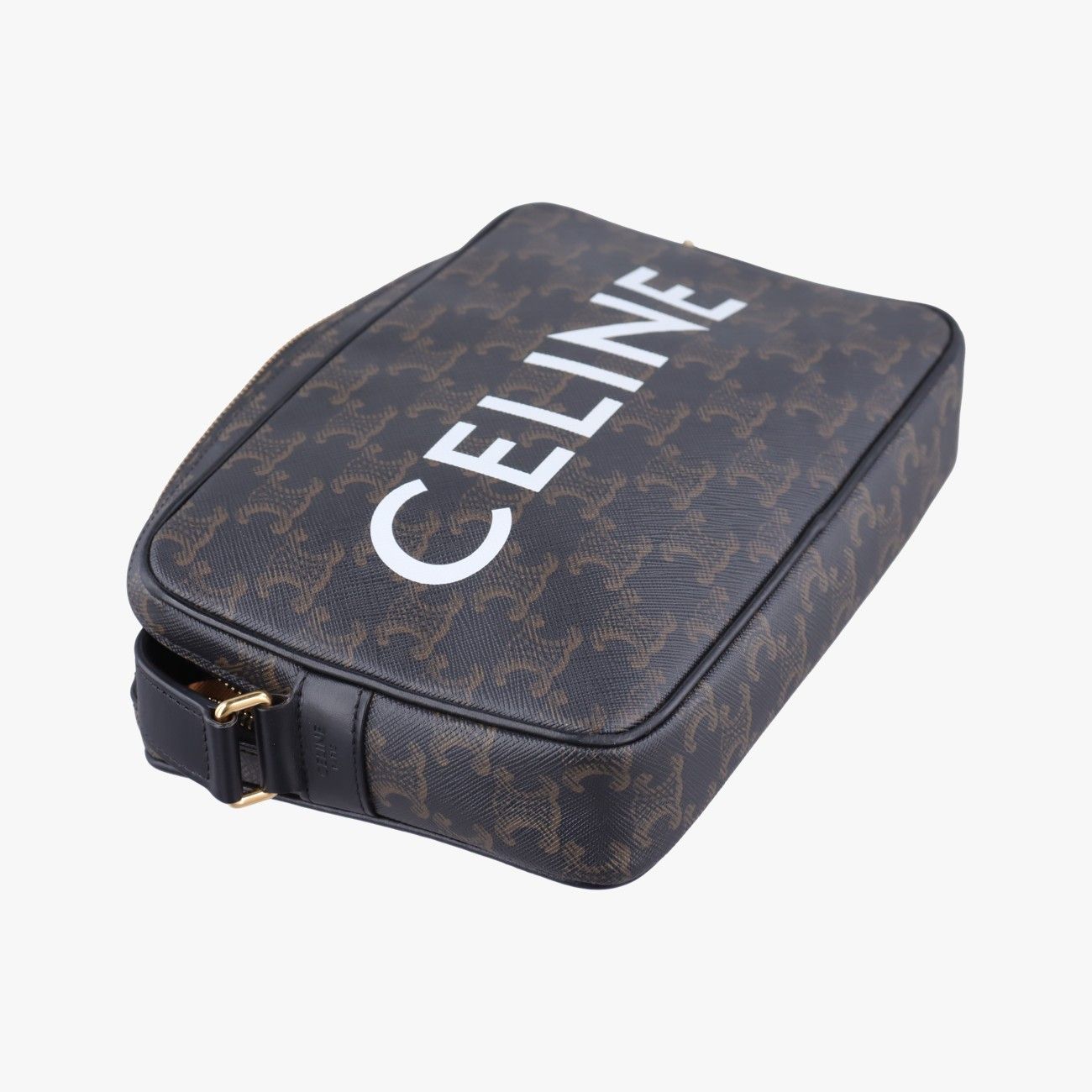 Celine Triomphe Messenger Brown Canvas — view 5