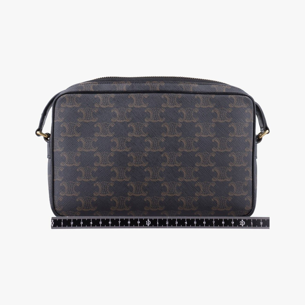 Celine Triomphe Messenger Brown Canvas — view 2