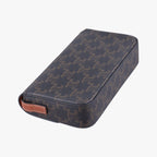 Celine Triomphe Brown Canvas Shoulder — view 7