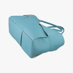 Bottega Veneta the Arco Tote Blue Lambskin — view 4