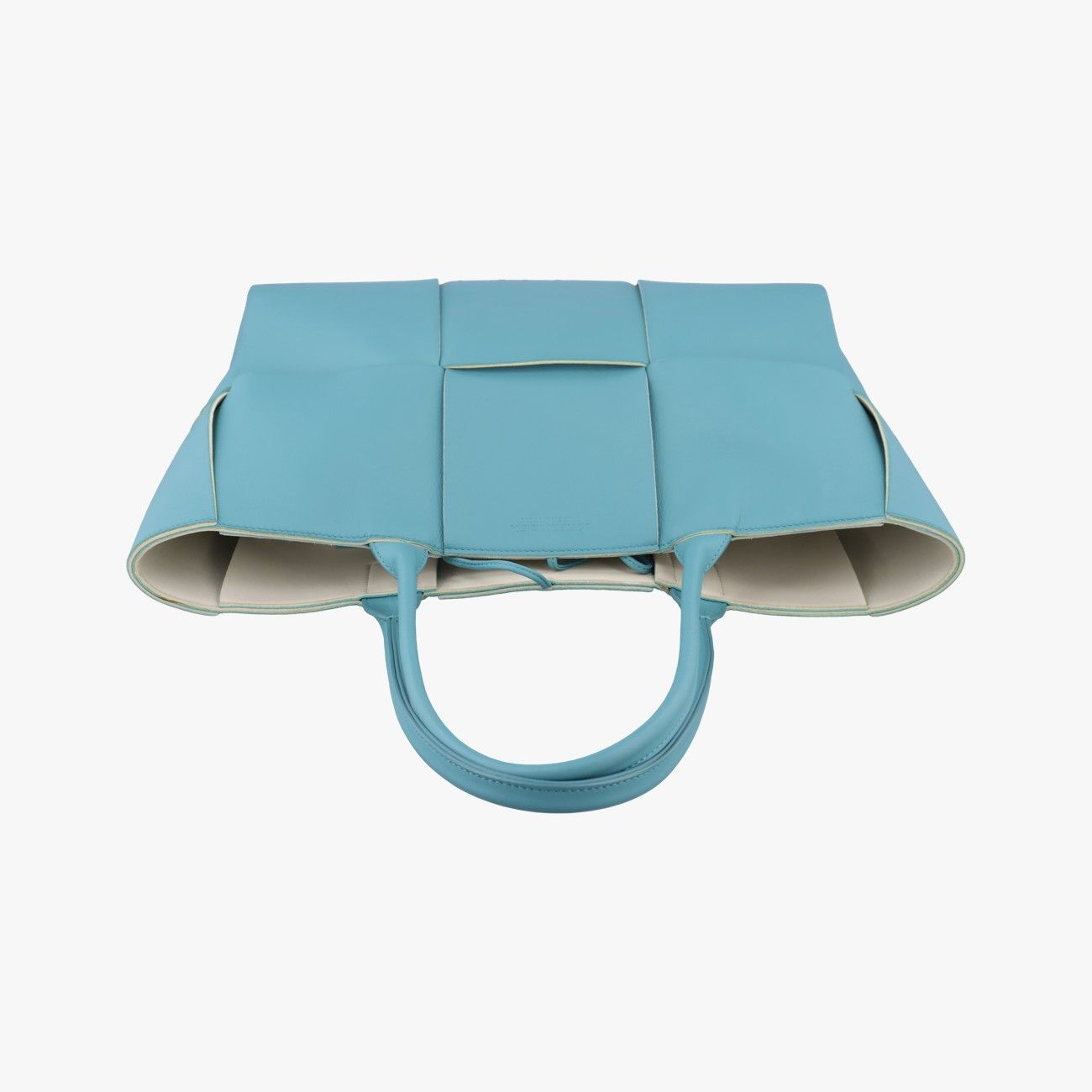 Bottega Veneta the Arco Tote Blue Lambskin — view 8