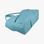 Bottega Veneta the Arco Tote Blue Lambskin — view 7