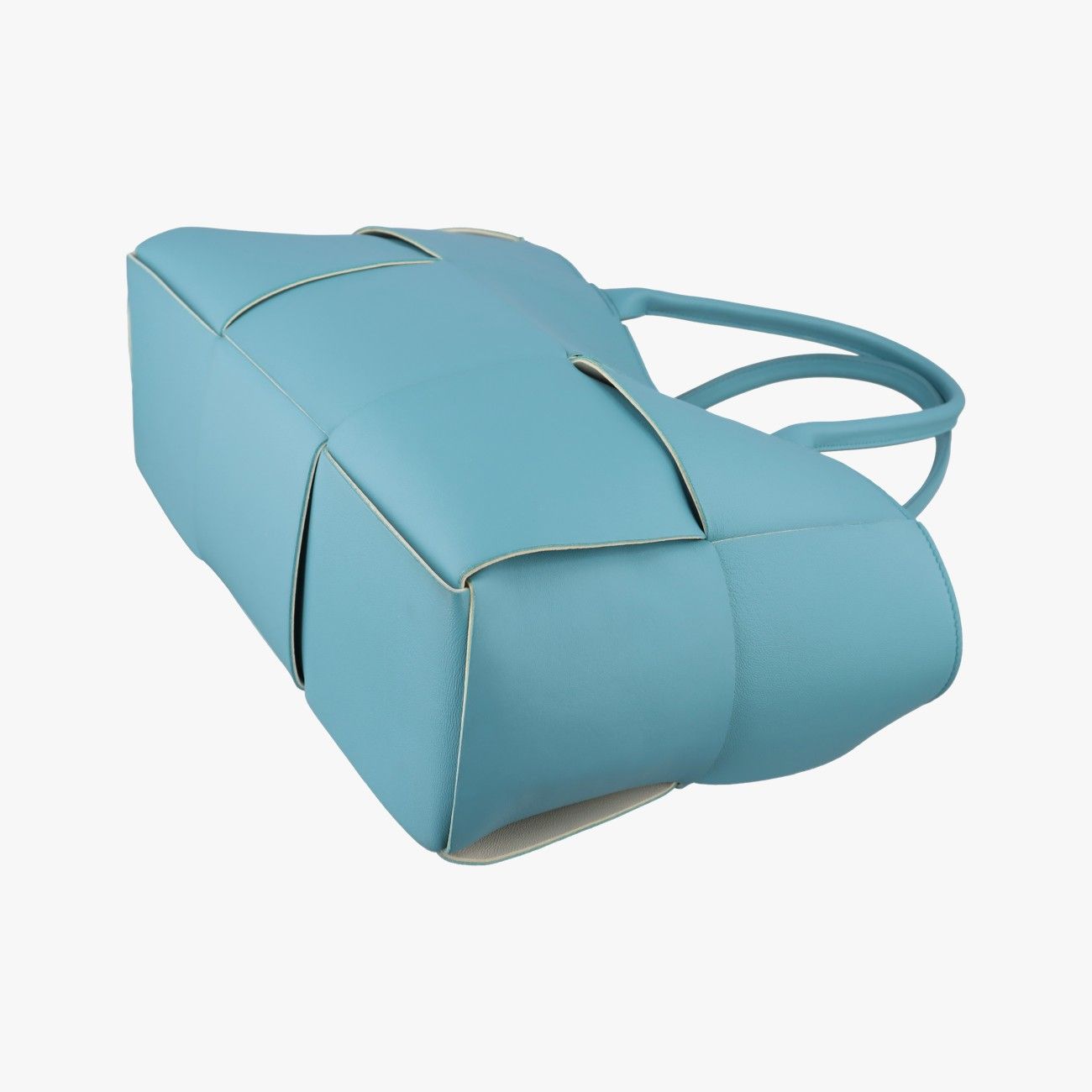 Bottega Veneta the Arco Tote Blue Lambskin — view 6