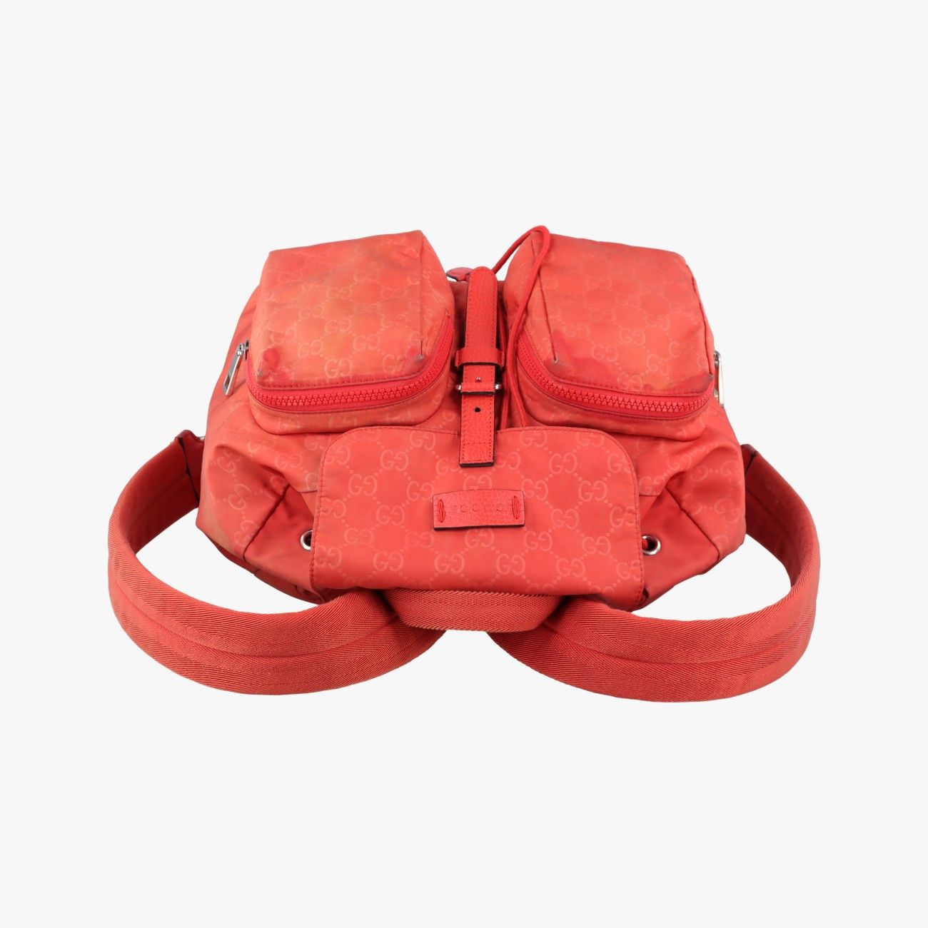Gucci GG Pattern Orange Backpack — view 8
