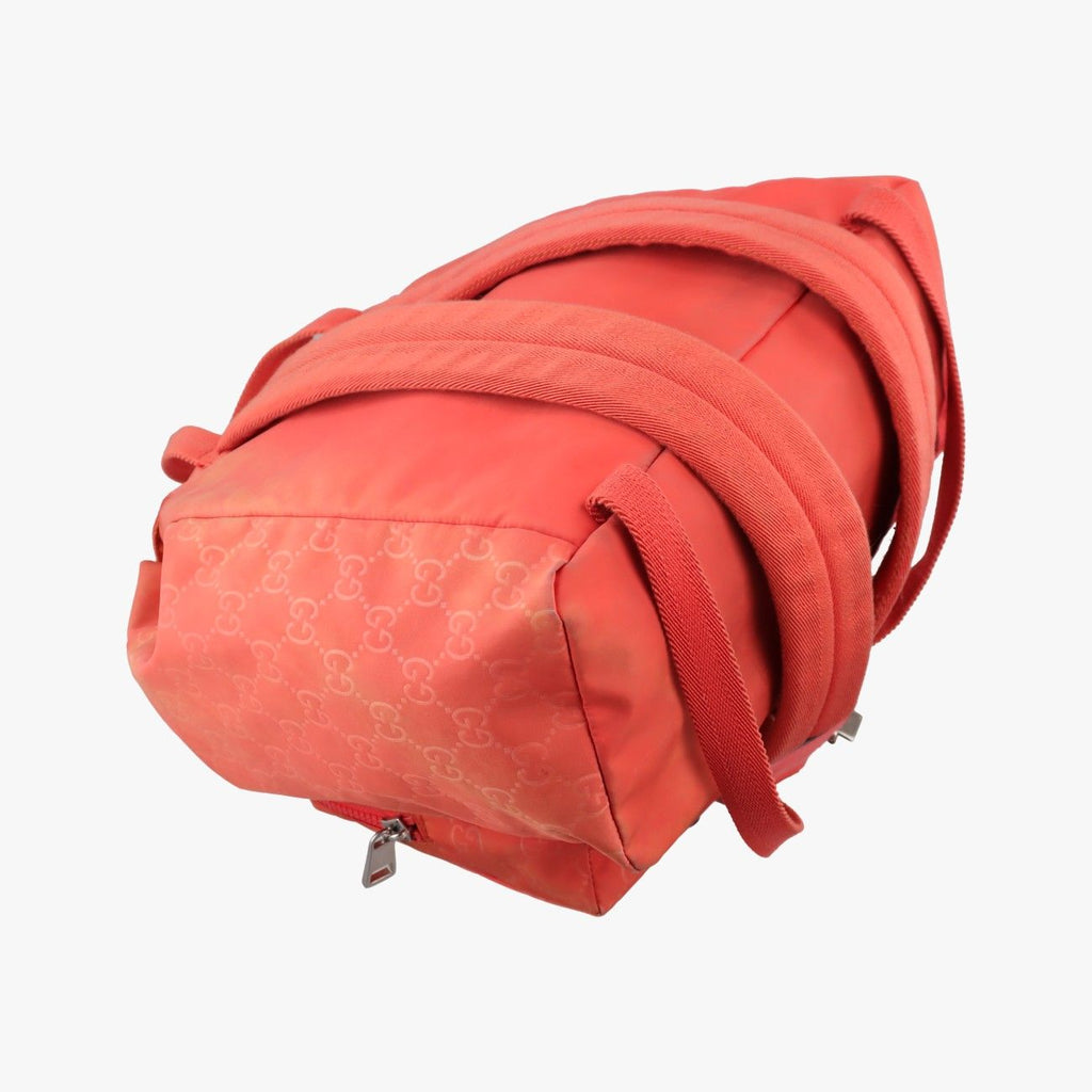 Gucci GG Pattern Orange Backpack — view 7
