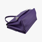 Prada Double Flap Chain Purple Leather 14 — view 5