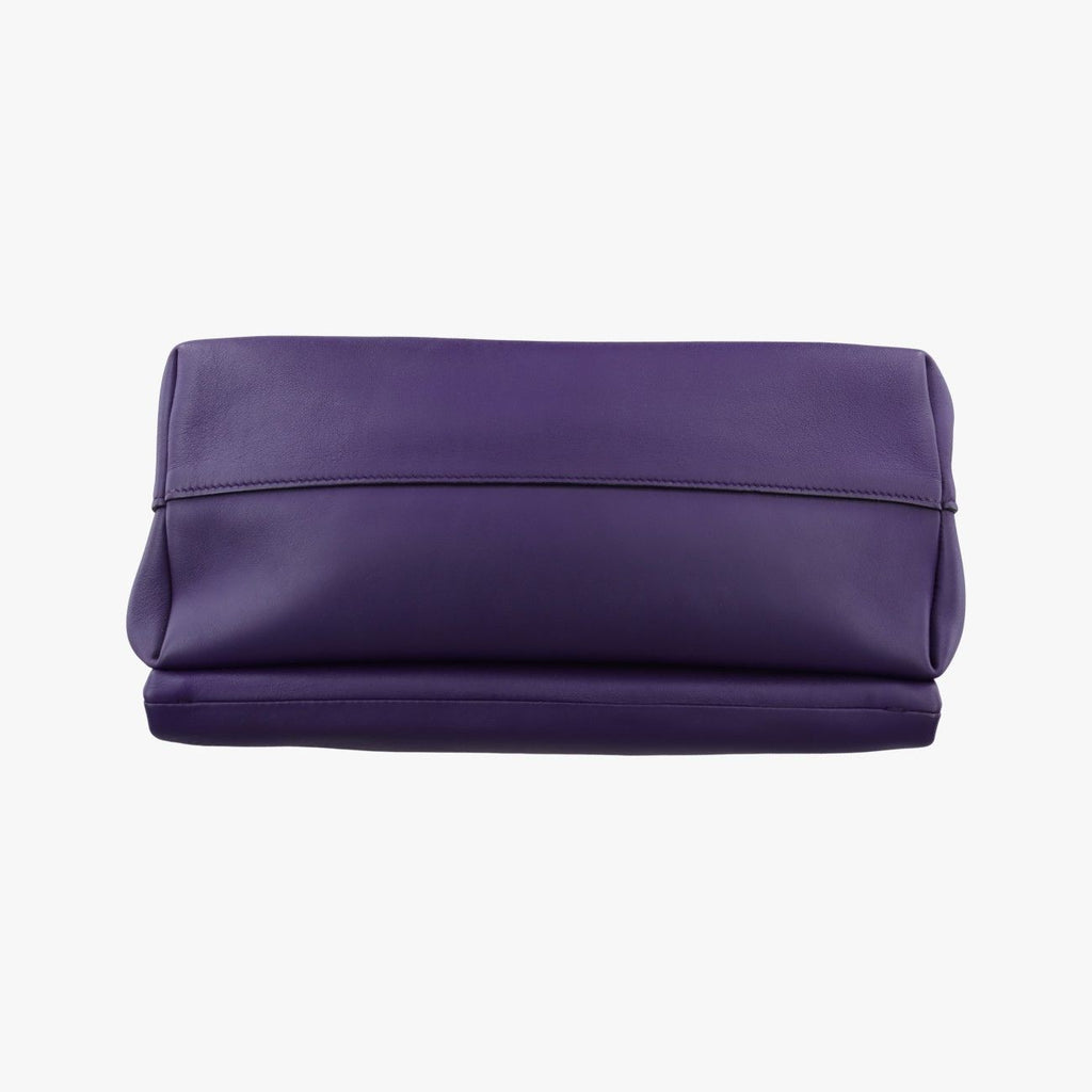Prada Double Flap Chain Purple Leather 14 — view 3
