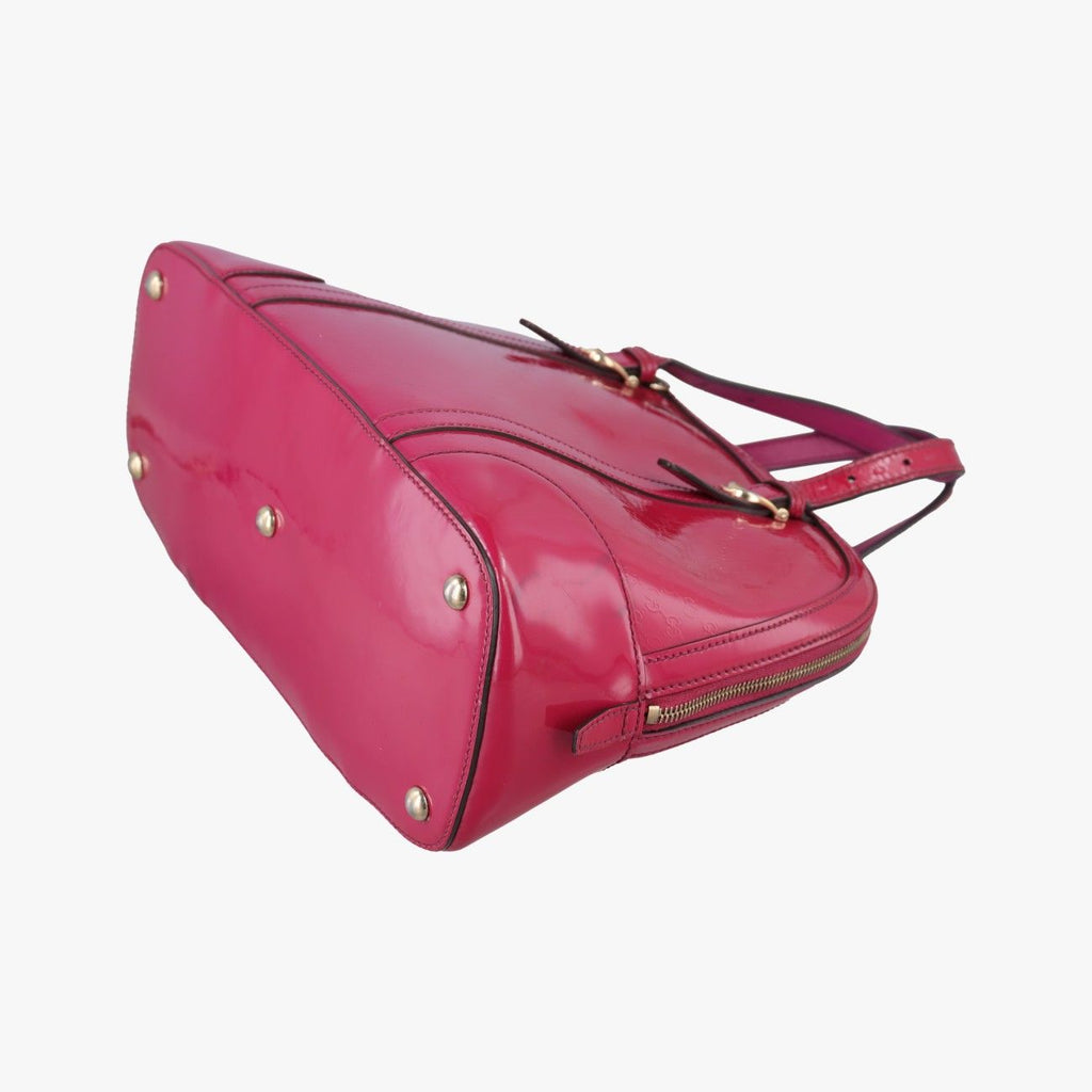Gucci Micro Guccissima Rose Red Patent Shoulder — view 4