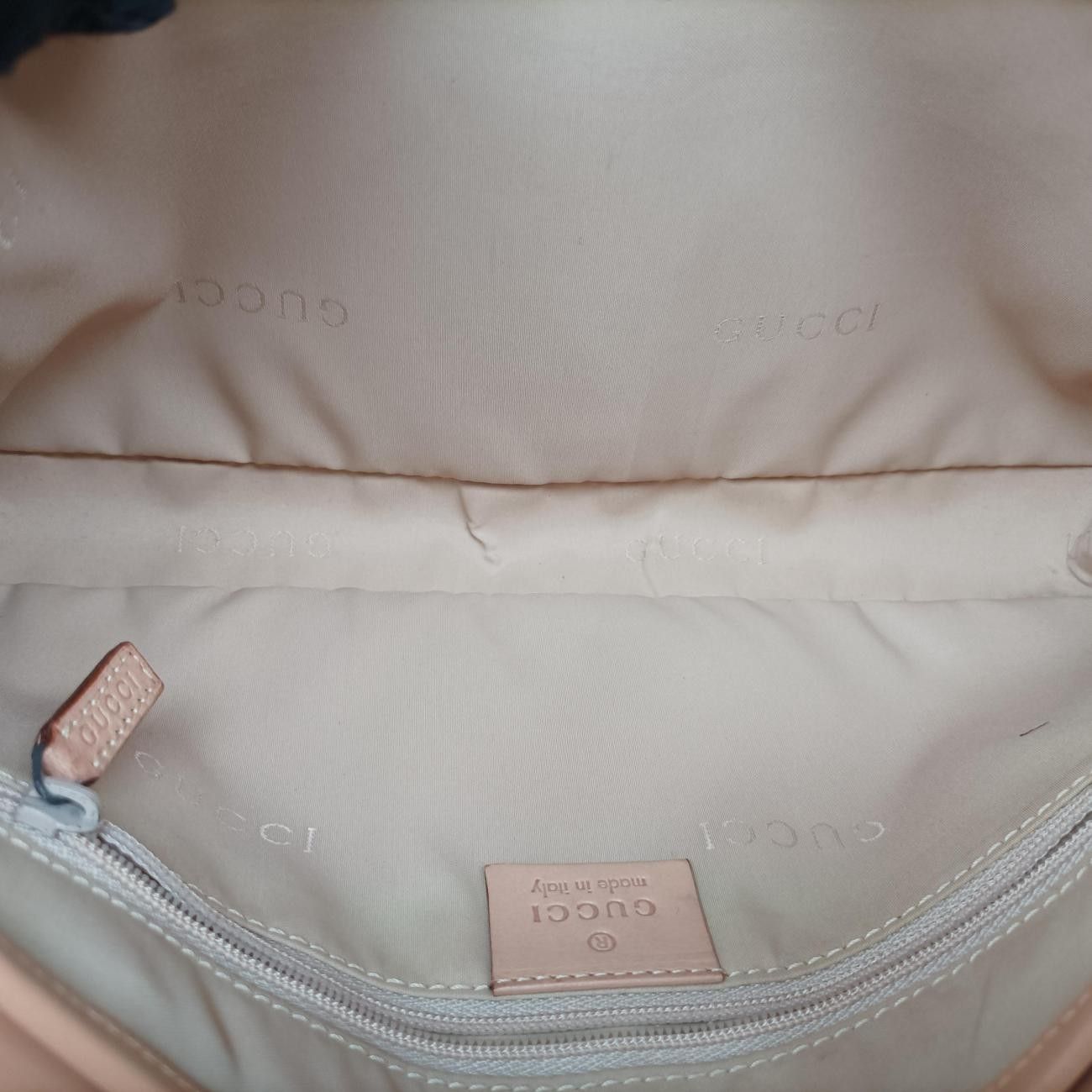 Gucci Jackie Brown Pink Canvas Leather 001 38 Shoulder — view 9