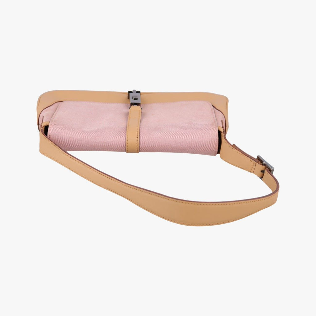 Gucci Jackie Brown Pink Canvas Leather 001 38 Shoulder — view 8