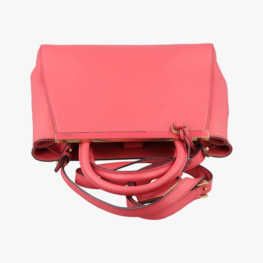 Fendi Petit Toujour Pink Leather Shoulder — view 8