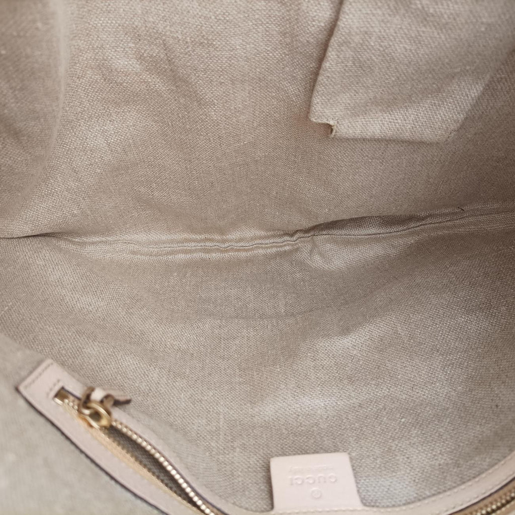 Gucci Flora Wave Hobo Blue White Canvas Leather — view 9