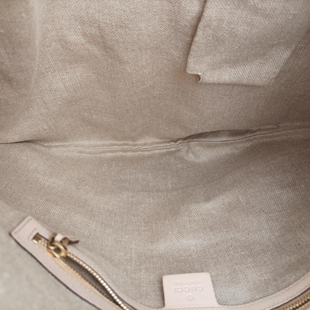 Gucci Flora Wave Hobo Blue White Canvas Leather — view 9