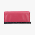 Prada Metal Wallet on Chain Cornflower Clutch Pink Saffiano Leather — view 2