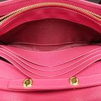 Prada Metal Wallet on Chain Cornflower Clutch Pink Saffiano Leather — view 9