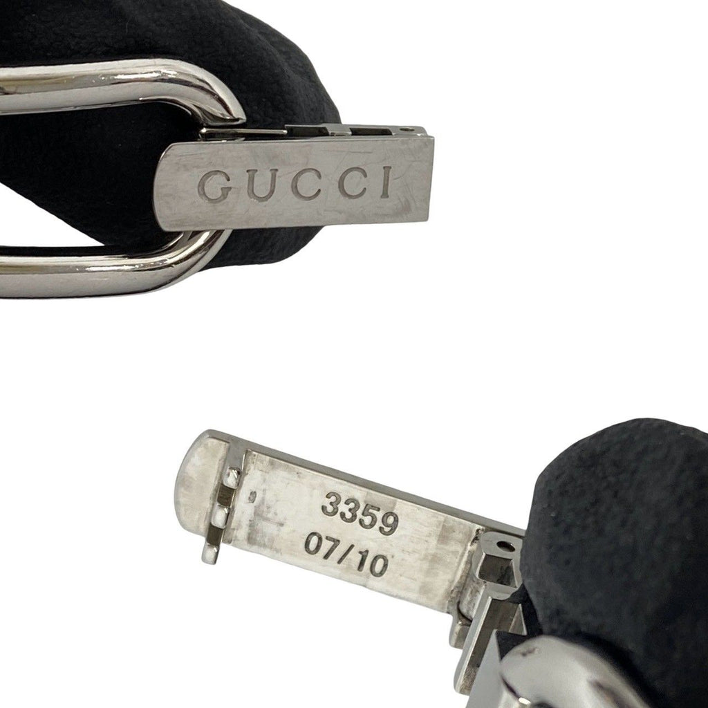Gucci Bangle Watch Stainless Steel Quartz Wrist Silver Pink — view 3