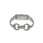 Gucci Bangle Watch Stainless Steel Quartz Wristwatch Silver Navy — view 8