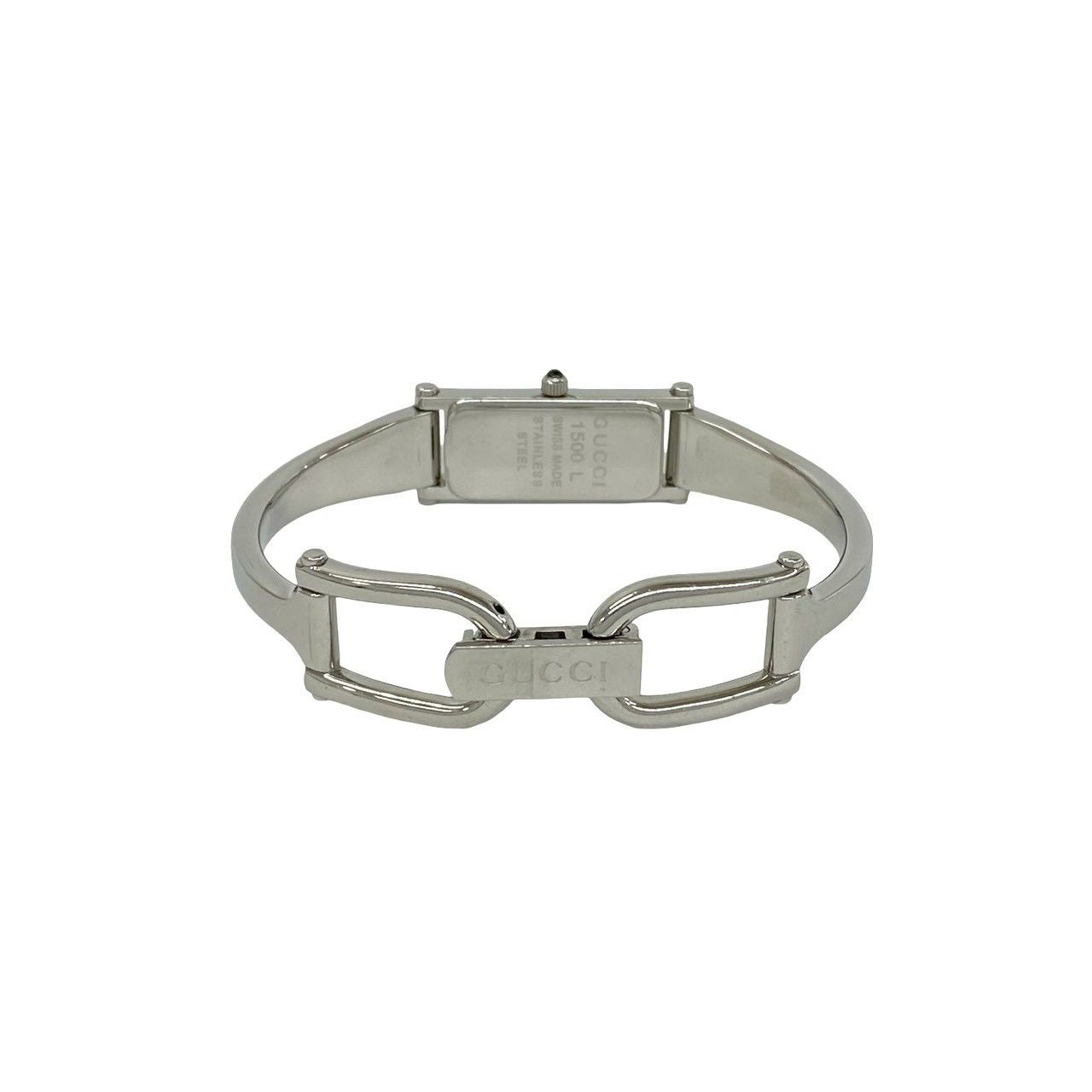 Gucci Bangle Watch Stainless Steel Quartz Wrist Silver — view 8