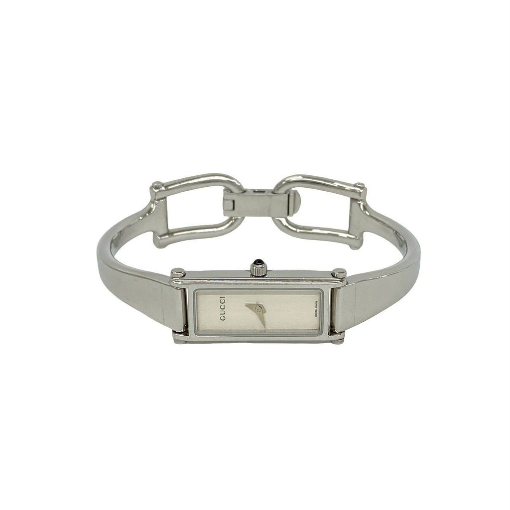 Gucci Bangle Watch Stainless Steel Quartz Wrist Silver — view 7