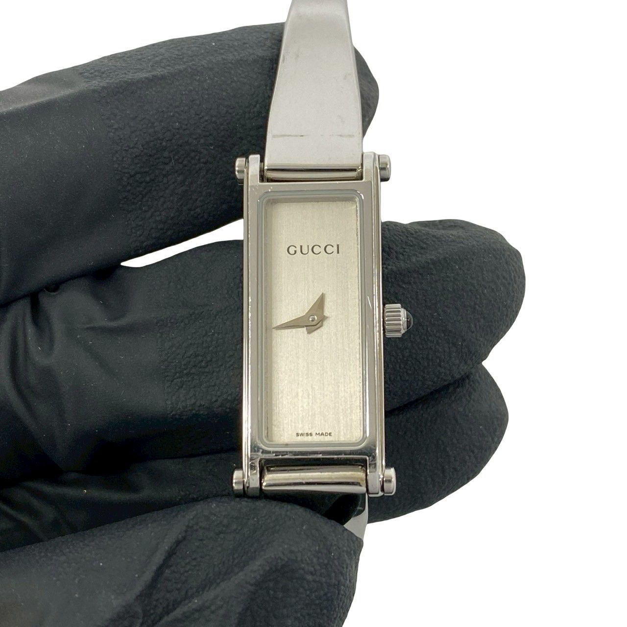 Gucci Bangle Watch Stainless Steel Quartz Wrist Silver — view 4