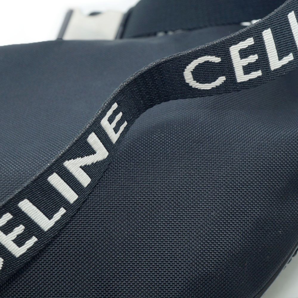 Celine Belt Bag Black Silver Canvas — view 6