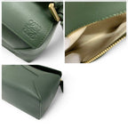 Loewe Puzzle Shoulder Bag Green Gold Small Anagram — view 9