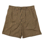 Fendi Shorts Striped Arxk 48 Cotton Brown Black