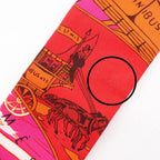 Hermes Twilly Jeu Des Omnibus Et Dames Blanches and White Game Silk Pink Scarf — view 3