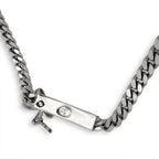 Dior Pink Logo Plate Ribbon Motif Necklace — view 2