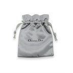 Dior Pink Logo Plate Ribbon Motif Necklace — view 8
