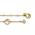 Fendi Rhinestone Bracelet Gold — view 3