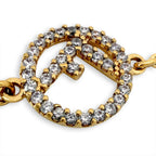 Fendi Rhinestone Bracelet Gold — view 2