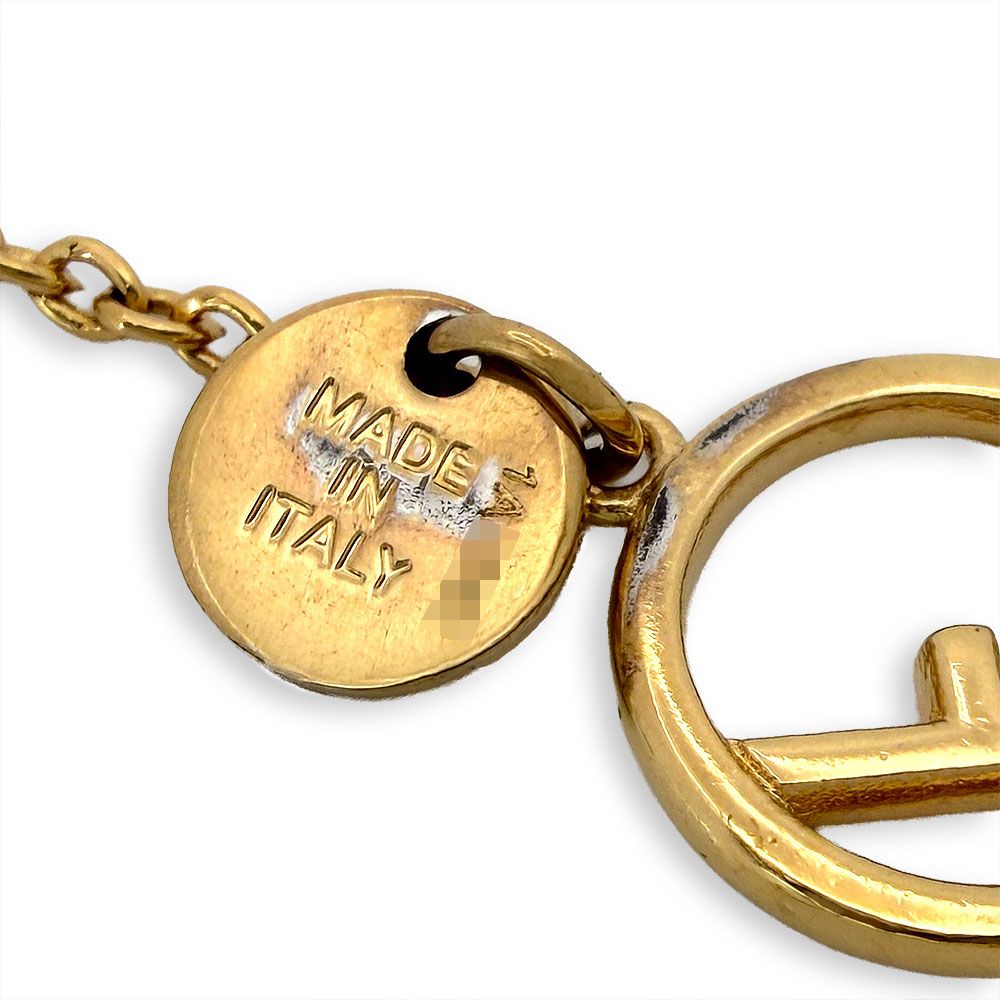 Fendi Rhinestone Bracelet Gold — view 4