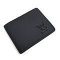 Louis Vuitton Portefeuille Multiple Bifold Wallet Aerogram Black