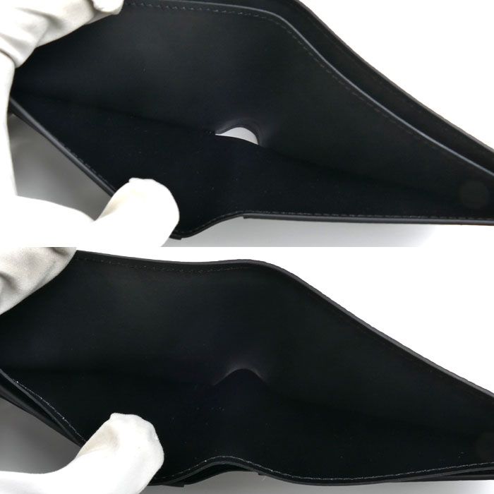 Louis Vuitton Portefeuille Multiple Bifold Wallet Aerogram Black — view 5