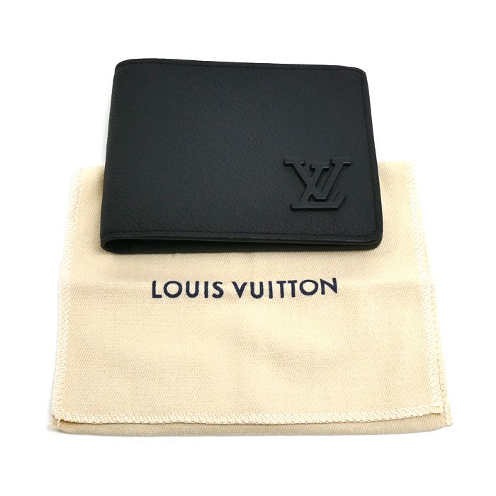 Louis Vuitton Portefeuille Multiple Bifold Wallet Aerogram Black — view 8