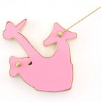 Louis Vuitton Anchor Motif Plastic Gold Plated Pink Brooch — view 3